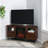 Modern Angled-Side Fireplace Corner TV Stand