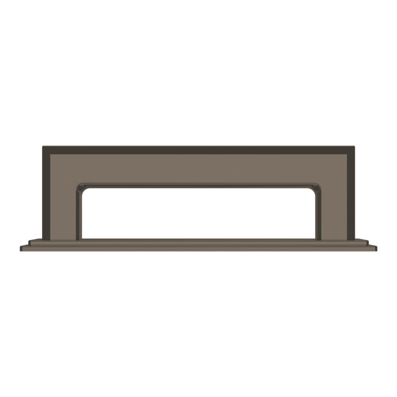4682 Transitional 8" Backplate, in Non-lacquered Brass, 0.84" H x 4" W x 0.125" D, Graphite Nickel