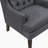Keisha 29" Traditional Wingback Accent Chair with Textured Fabric Upholstery, Button-Tufted Back & Foam Cushioned Seat-1301714311