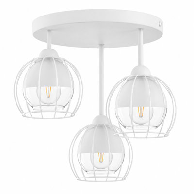 Glass Semi Flush Mount
