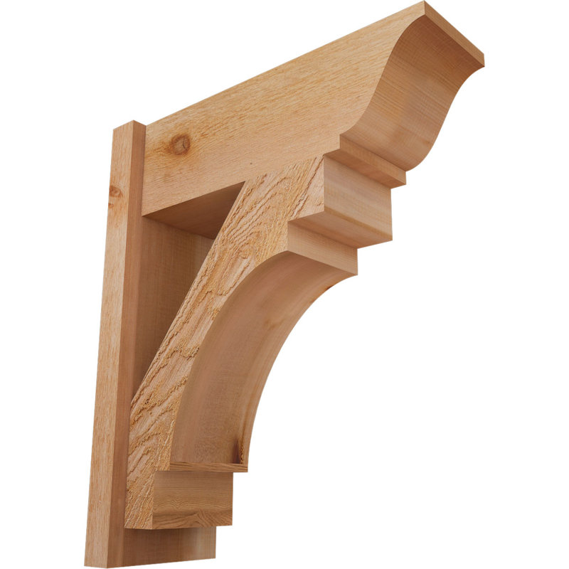 Merced Traditional Outlooker, 22"D x 26"H, 8" W Western Red Cedar (Rough Sawn)