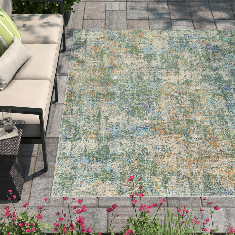 Mcneel Abstract Machine Woven Area Rug 