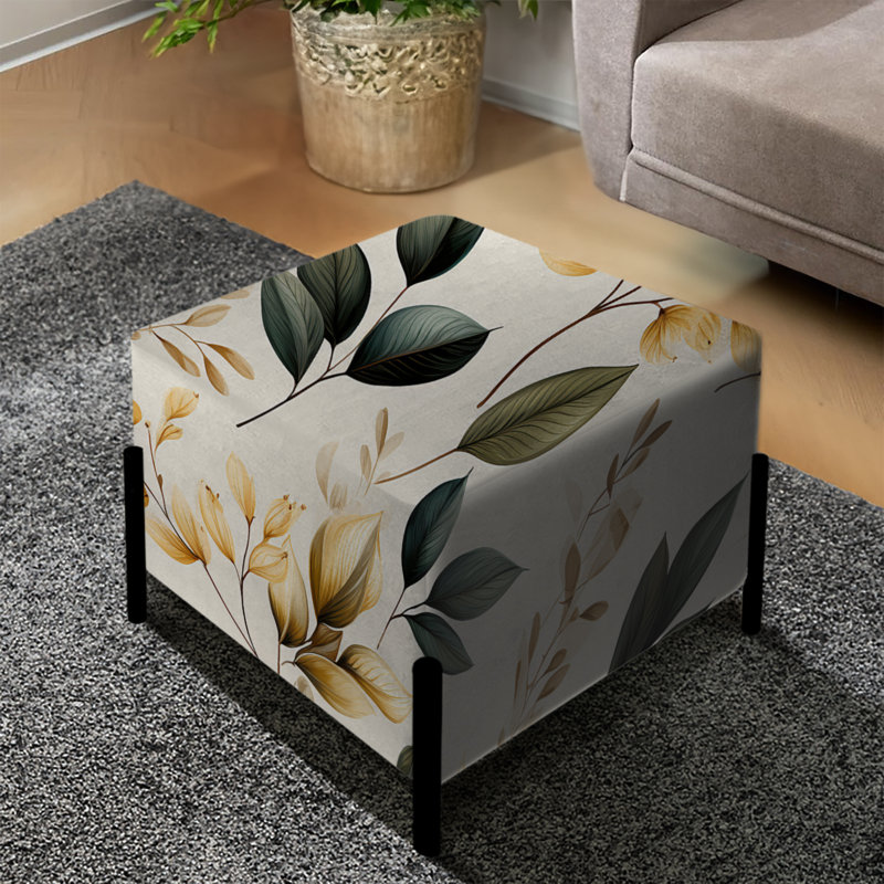 Vintage Leaves - repose-pieds carré Plants