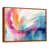 Toile avec cadre flottant brun