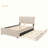 Velvet Upholstered Platform Bed with Trundle-106492948-112511389