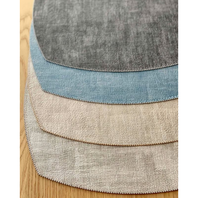 Allure Vinyl Square Placemats, Gray