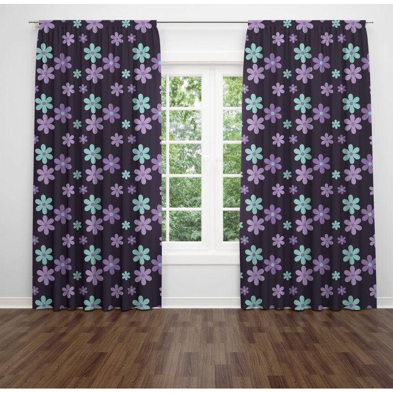 Paire de rideaux obscurcissant en polyester Sieghard, L 20 po x L 52 po