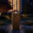 Cylinder Polystone LED Outdoor Bubble Fountain - Brown-263120785