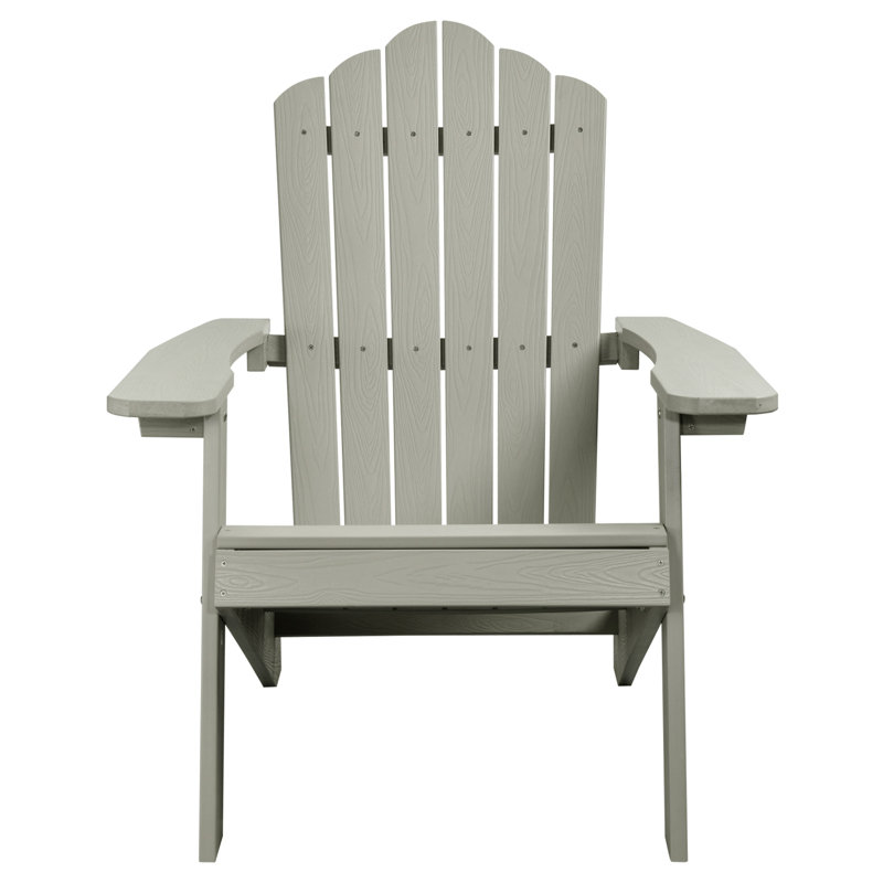 Frea Outdoor Adirondack Chair, Light Gray