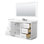 Strada 60" Freestanding Single Bathroom Vanity with Cultured Marble Top