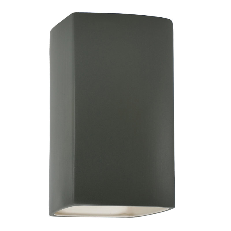 Applique murale Nomad, Vert étain, DEL intégrées, H 13,5 po x l 7,25 po x P 4 po