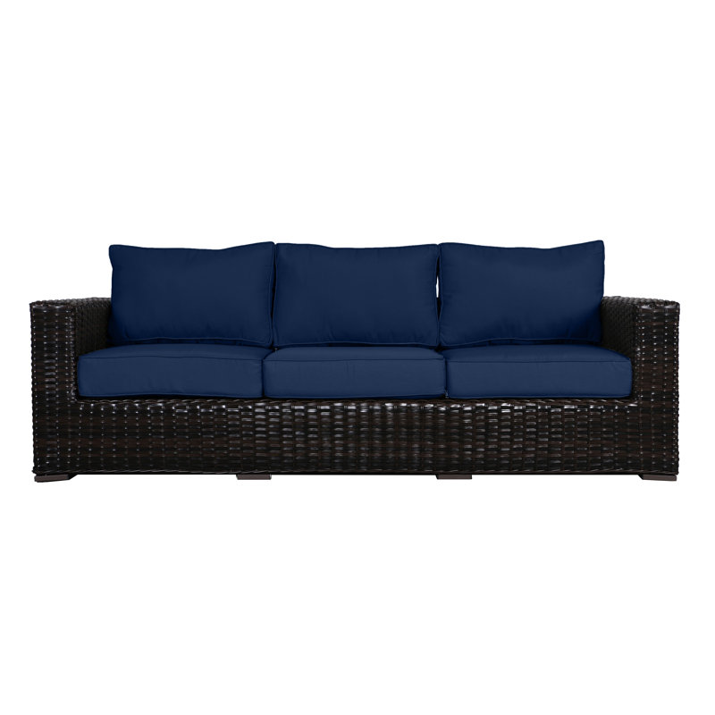 Canapé modulaire Woodham, Bleu marine