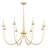 Kadia 8 - Light Dimmable Classic / Traditional Chandelier in Gold-1034996789