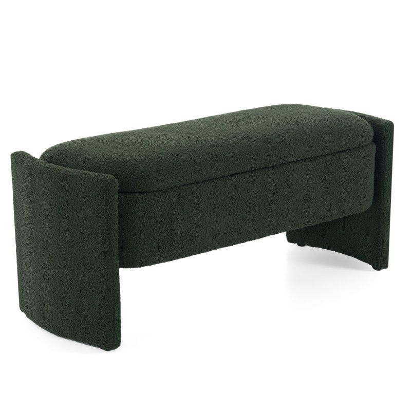 Chambre sombre - Maximiser l'efficacité du rangement Élégant banc essentiel, Vert foncé