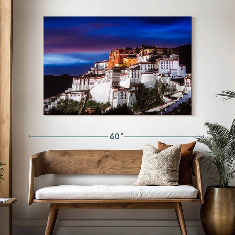 Adella Potala Palace Before Dark, 34" H x 51" W