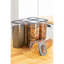 Ensemble de boîte de rangement durable (6 pièces), couleur anthracite, 3,9 x 3,9 x 9,6 pouces | 100% plastique sans BPA, va au lave-vaisselle | Idéal pour organiser la maison, le bureau, la cuisine et plus encore, pour économiser de l'espace