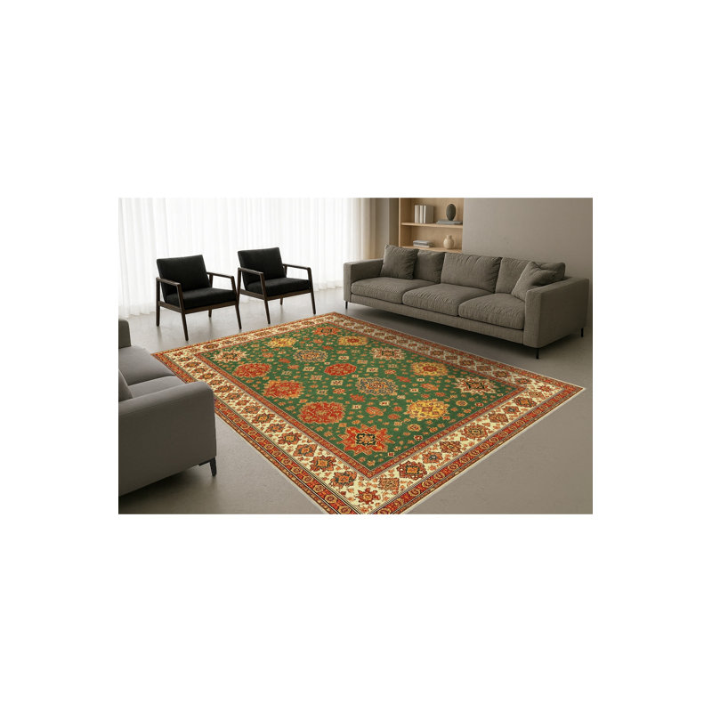 Mayssa Cotton Washable Oriental Indoor / Outdoor Rug, 2 pi x 2 pi 11 po