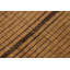 Vintage Tuareg Runner Mat, Gold With Rich Brown Leather Stripes - Rug & Kilim