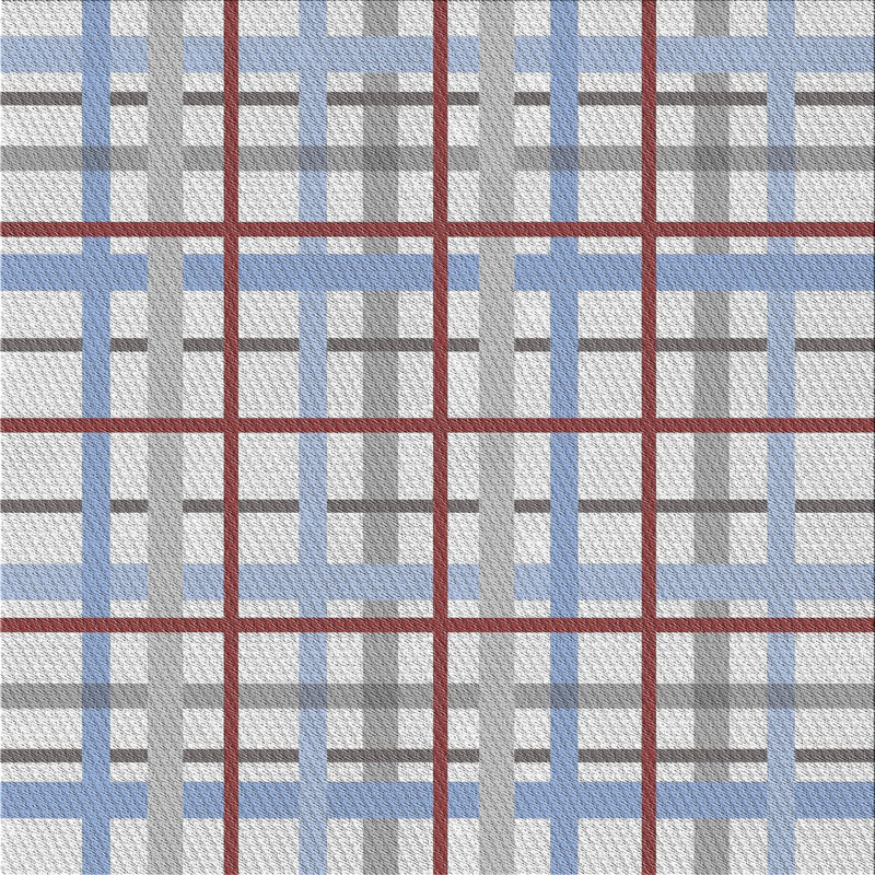 Tapis bleu / brun Hauppauge, Carré 7 pi