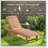 Thach Outdoor Fir Wood Chaise Lounge