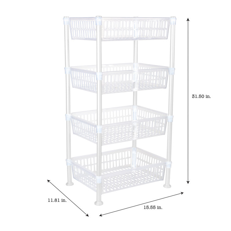 Bowland 5 Tier Round Rotating Storage Shelf Rebrilliant