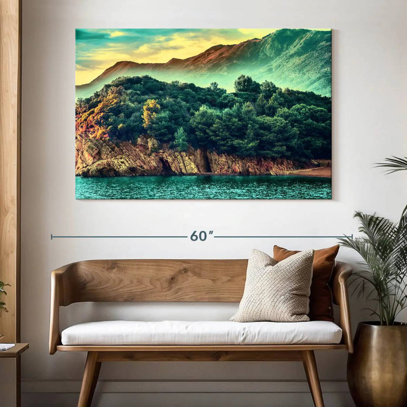 Gillard, Monténégro, montagne, vue rétro, H 34 po x l 51 po