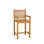 Elzas Outdoor Teak Bar Stool