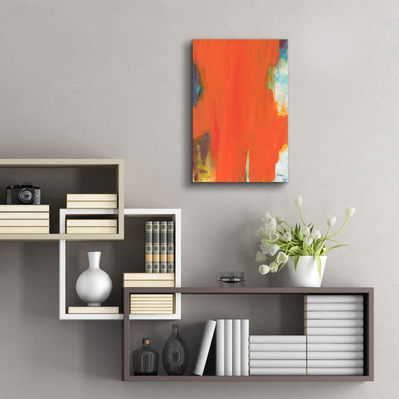 «Orange Tide» par Jan Weiss, H 24 po x l 16 po x P 0,2 po