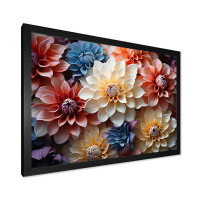 Effet de dahlia coloré et tranquillité - impression