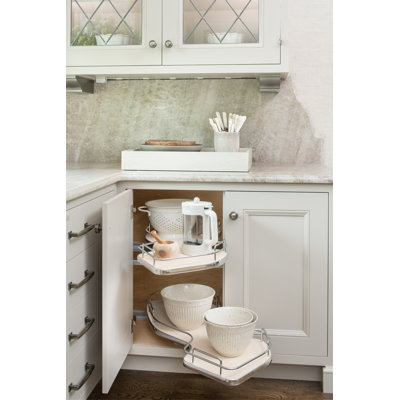 Rev-A-Shelf Contemporary Cloud 2-Shelf Blind Corner Organizer for Blind Left Cabinet