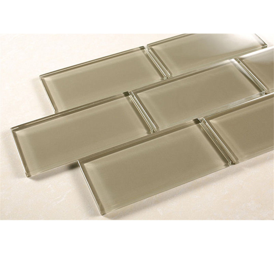 Crystile 2" x 4" Glass Mosaic Subway Wall Tile Supreme Tile 