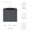 Ensemble de meuble-lavabo mural Bryn-2001072924-2001072925