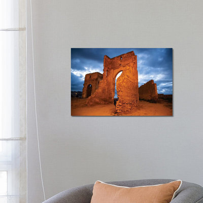 Fez, Morocco. Marinid Tombs At Night by Jolly Sienda - Gallery-Wrapped Canvas Giclée on Canvas
