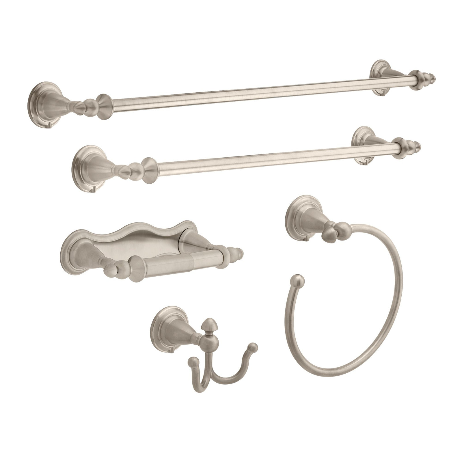Victorian Wall-Mounted Robe Hook, Brilliance Stainless