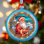 Glass Ornament 3.5'' Handmade Glass People Holiday Shaped Ornament