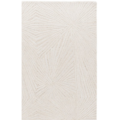 Ebony 930 Hand Tufted Wool/Cotton Abstract Rug in Gray