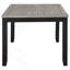 Centera Grey And Black Rectangular Dining Table With Extension Leaf