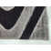RugGuy Shaggy Black/Gray/White Area Rug