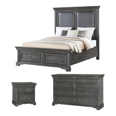 Maltby Solid Wood Piece Bedroom Set
