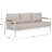 Berg Aluminum And Teak Patio Sofa