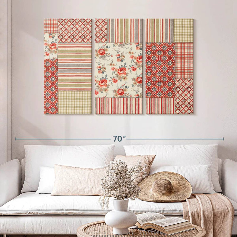 Kerner Farm Patchwork III, 32" H x 50" W