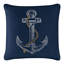 Coussin Sparkles Home Anchor | Motif nautique strass | Bourre en polyester | Lavable à la machine-2113998646-2113998647