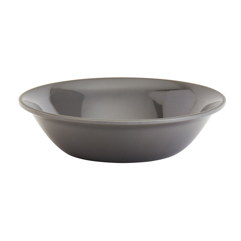Gray and White Melamine 12-Piece Dinnerware Set, Service for 4