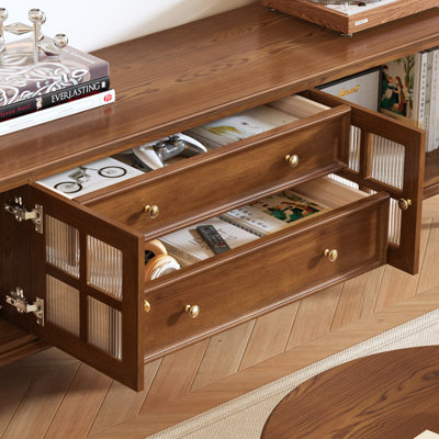 Multi Storage Wooden TV Console