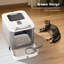 Bac à litière élégant pour chat Elf blanc surélevé, intérieur surdimensionné résistant aux fuites, bonne circulation d'air, murs visibles, cuillère de nettoyage quotidienne pratique incluse, utilisation quotidienne pour plusieurs animaux de compagnie