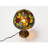 Tiffany-style Stained Glass Table Lamp Featuring Grapevine Design