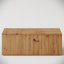 Table basse rustique en bois massif de 47 pouces, table de centre rectangulaire à structure rectangulaire avec grain de bois naturel pour le salon