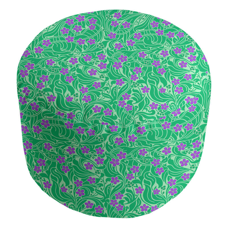 Repose-pieds Avicia, Mauve / fougère / vert