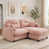 Pink +2Seat+1Ottman