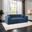 Canapé confortable à compression en velours avec coussin moelleux pour la détente